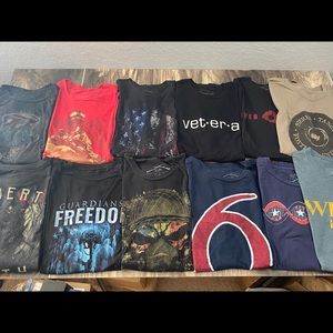 Lot of 12 Grunt Style military t shirts L/XL